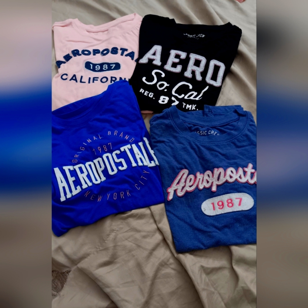 Four aeropostal shirts